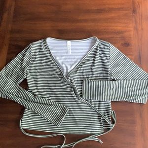 Blue Blush boutique wrap top